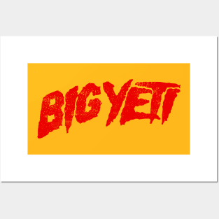 Kansas City Big Yeti Distressed Posters and Art